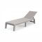 Atlas műanyag kerti napozóágy párna nélkül bézs