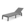 Atlas műanyag napozóágy párna nélkül szürke