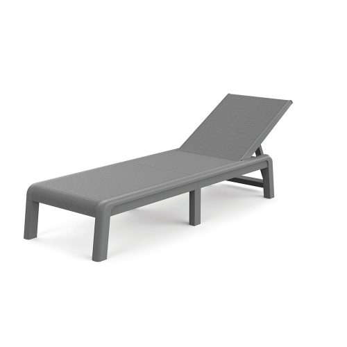Atlas műanyag napozóágy párna nélkül szürke