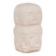 Asztali dekoráció, cement, bézs, 5,5x5,5x10 cm