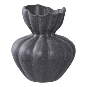 Váza, kerámia, fekete ø17,2x19,4 cm