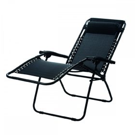 Delux összecsukható fekete nyugágy