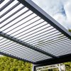 LUXE pergola 4x4m antracit LED világítással