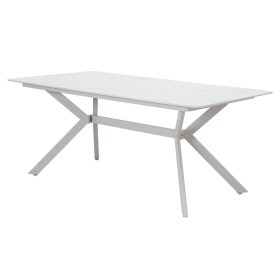 Ballena kerti asztal üveglappal