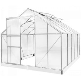 Polikarbonát üvegház 250 x 310 x 124-205 cm