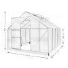 Polikarbonát üvegház 250 x 310 x 124-205 cm