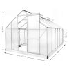Polikarbonát üvegház 250 x 430 x 124-205 cm