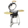 Kamado kerámia grill polcokkal és állvánnyal 32,5 cm