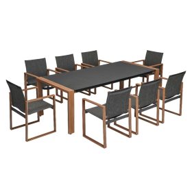 Duisburg alumínium kerti étkező szett 8 személyre