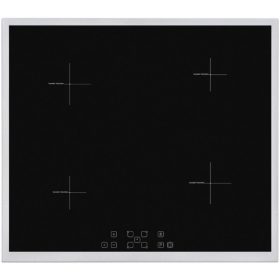 HOMEFORT HFBI64T2B Beépíthető Indukciós főzőlap Fém keretes,7400 W,Érintőszenzoros,Gyerekzár,