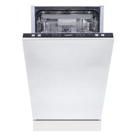 HOMEFORT HMGB0421B Beépíthető mosogatógép,,10 teríték,9 L,6 prog.,47 dB,D,Felső evőeszk.,45 cm , Autom.ajtónyit.