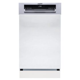 HOMEFORT HMGF0421DS Beépíthető mosogatógép,10 teríték,8.5 L,8 prog.,47 dB,D,Felső evőeszk.,45 cm,Digit.kijelző, Autom.ajtónyit.