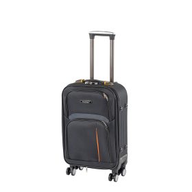TraveLux light kabinbőrönd puha levehető kerékkel 55x40x20 cm fekete
