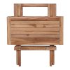 Bilbao kisasztal, teak fa, natúr, 50x50x50 cm