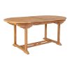 Salamanca bővíthatő étkezőasztal, teak fa, natúr, 90x180/240x75 cm