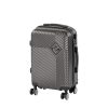 TraveLux Pro kabinbőrönd keményfedeles levehető kerékkel 50x40x20 cm szürke