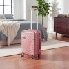 TraveLux Urban kézipoggyász keményfedeles levehető kerékkel 40x30x20 cm lazacrózsaszín