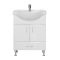 Bianca Plus 65 alsó szekrény mosdóval, magasfényű fehér színben