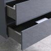 Cube 100 alsó fürdőszobabútor kerámia mosdóval 2 fiókos antracit szürke