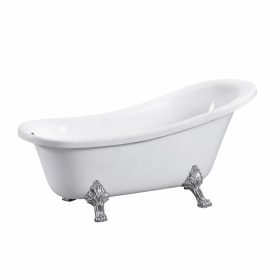 Clark szabadon álló fürdőkád fém lábakkal