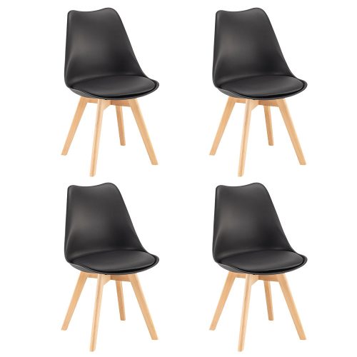 Silla étkezőszék 4 db fekete színben