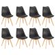 Silla étkezőszék 8 db fekete színben