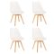 Silla étkezőszék 4 db fehér színben