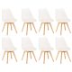 Silla étkezőszék 8 db fehér színben