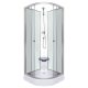 Evora White 80 hátfalas zuhanykabin zuhanytálcával, 80x80x205 cm