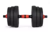 Állítható súlyzók 2x10 kg-os súlyzószett 20 kg-os rúd