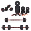 Állítható súlyzók 2x15 kg-os súlyzószett 30 kg-os rúd