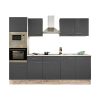 Yorki 270 konyhabútor sonoma tölgy korpusszal, selyemfényű antracit fronttal
