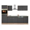 Yorki 280 konyhabútor sonoma tölgy korpusszal, selyemfényű antracit fronttal