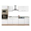 Yorki 280 konyhabútor sonoma tölgy korpusszal, selyemfényű fehér fronttal