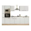 Yorki 300 konyhabútor sonoma tölgy korpusz,selyemfényű fehér fronttal