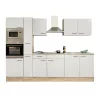 Yorki 300 konyhabútor sonoma tölgy korpusz,selyemfényű fehér fronttal