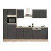 Yorki 310 konyhabútor sonoma tölgy korpusz,selyemfényű antracit fronttal