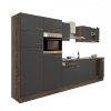 Yorki 330 konyhabútor yorki tölgy korpusz,selyemfényű antracit fronttal