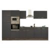 Yorki 330 konyhabútor yorki tölgy korpusz,selyemfényű antracit fronttal