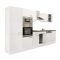 Yorki 340 konyhabútor fehér korpusz,selyemfényű fehér fronttal polcos szekrénnyel