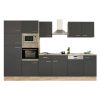 Yorki 340 konyhabútor sonoma tölgy korpusz,selyemfényű antracit fronttal