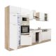 Yorki 340 konyhabútor sonoma tölgy korpusz,selyemfényű fehér fronttal