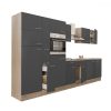 Yorki 360 konyhabútor sonoma tölgy korpusz,selyemfényű antracit fronttal