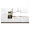 Yorki 360 konyhabútor yorki tölgy korpusz,selyemfényű fehér fronttal