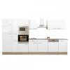 Yorki 370 konyhabútor sonoma tölgy korpusz,selyemfényű fehér fronttal