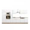 Yorki 370 konyhabútor sonoma tölgy korpusz,selyemfényű fehér fronttal
