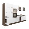Yorki 370 konyhabútor yorki tölgy korpusz,selyemfényű fehér fronttal