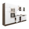 Yorki 370 konyhabútor yorki tölgy korpusz,selyemfényű fehér fronttal