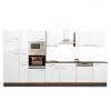 Yorki 370 konyhabútor yorki tölgy korpusz,selyemfényű fehér fronttal