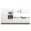 Yorki 370 konyhabútor yorki tölgy korpusz,selyemfényű fehér fronttal